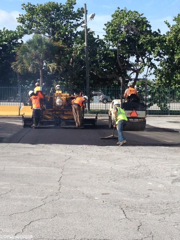 A recent asphalt contractor job in the  area